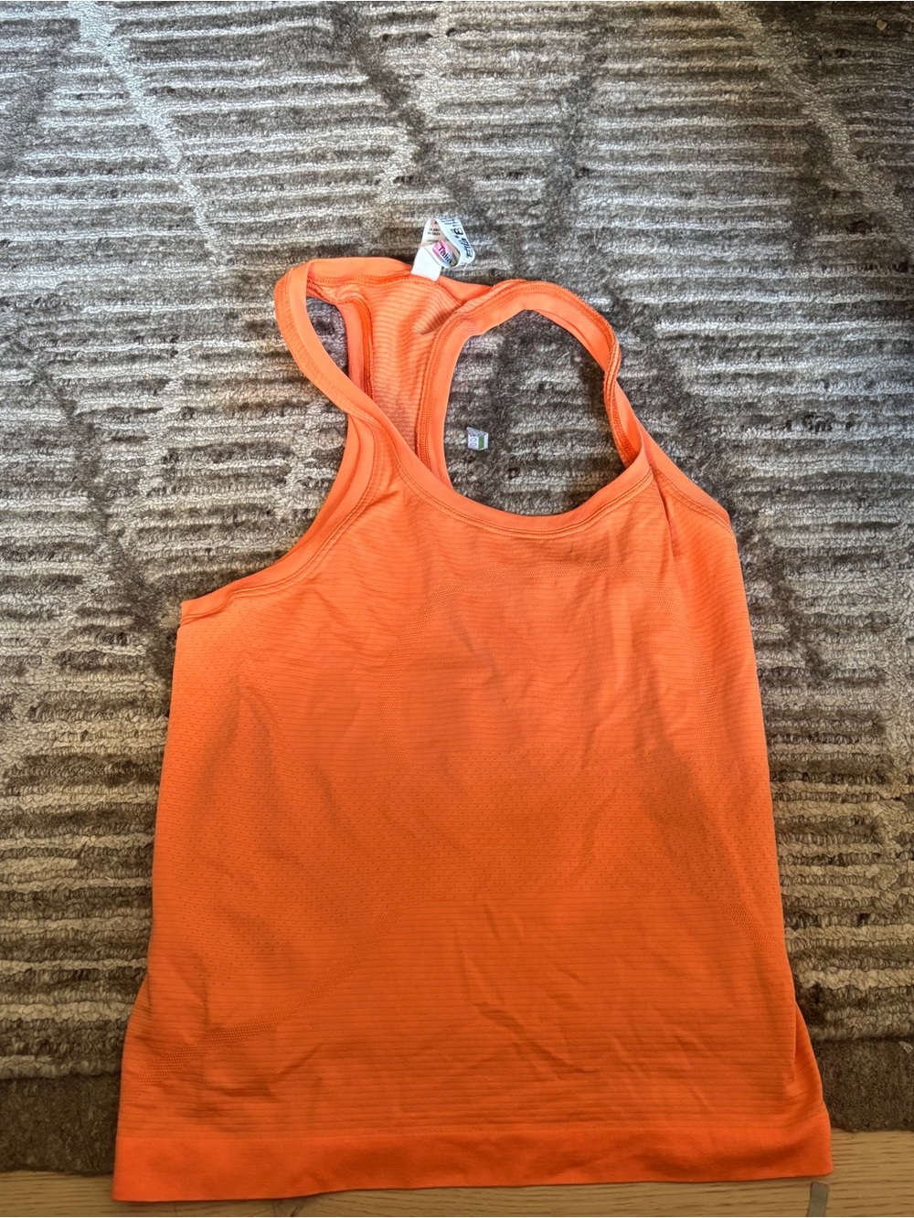 lululemon athletica Bright Orange Racerback Tank